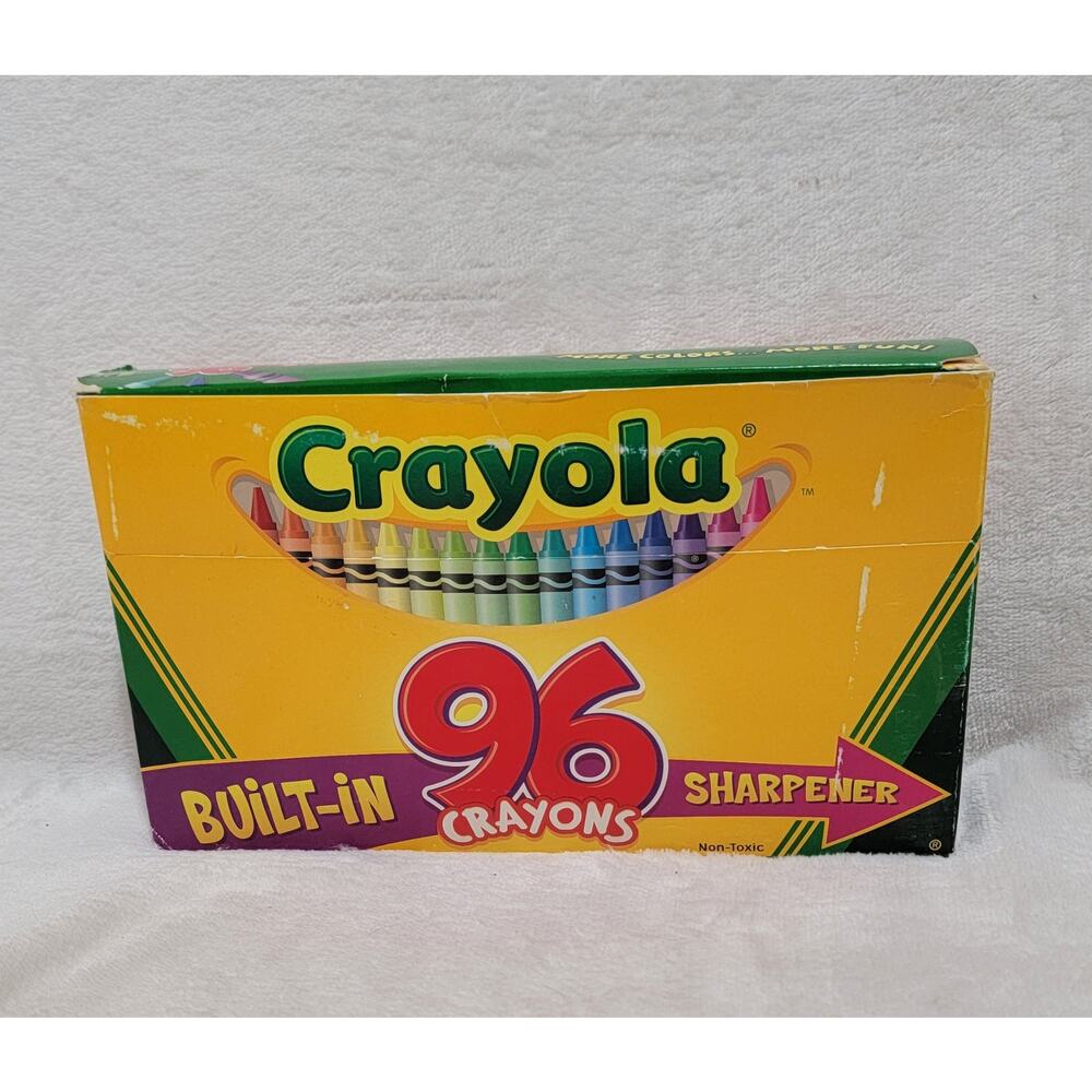 Vintage 2004 Crayola Crayon Box Of 96 NIB